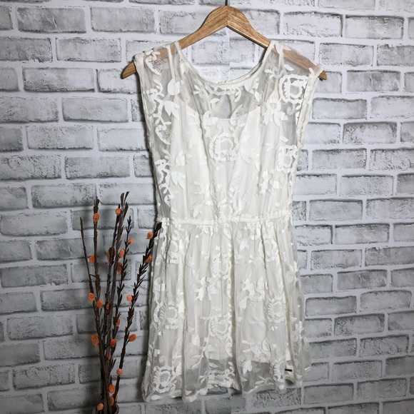 Hollister floral mini lace dress size M - Picture 5 of 12